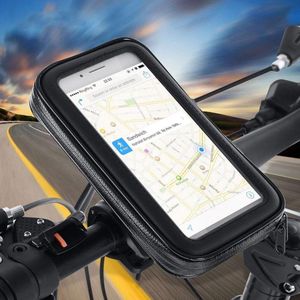 Universele Waterdichte LB-402 Fiets Mobiele Telefoon Houder Motorfiets Stuurtas - Universeel - Mobiele Fiets Telefoon Beugel Stand XL 6.5 Inch