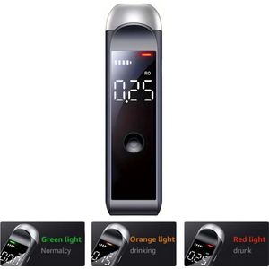 Digitale Alcoholtester Geen Mondstuk Nodig - Betrouwbare USB Oplaadbare Blaastest voor Persoonlijk Gebruik - Compact, Draagbaar en Ideaal voor Directe Alcoholmeting