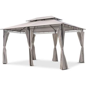 Luxe Prieel Vernazza Beige + LED-verlichting + Schaduwdoeken