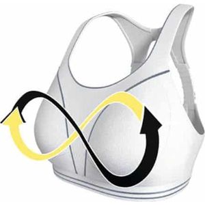 ShockAbsorber Ultimate Run Bra - Sportbeha - Wit / Silver - 70D