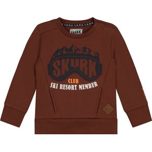 SKURK Seth Baby Jongens Cognac Bruin Sweater - Maat 86