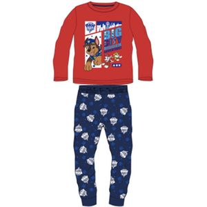 Paw patrol Nickelodeon Pyjama Jongens - Rood/Blauw - Maat 110/116