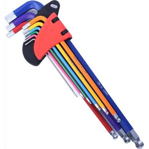 *** 9-delige L-vormige Inbussleutelset - Klussen Inbussleutelset - Inbus Key Set - van Heble® ***