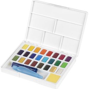 Faber-Castell waterverf - boxs met napjes - afneembaar palet - 24 kleuren - FC-169724