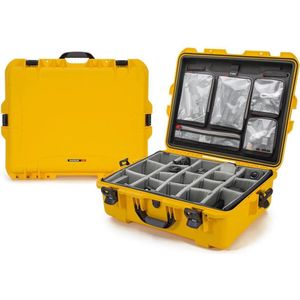 Nanuk 945 Case w/lid org./divider - Yellow - Pro Photo Kit case