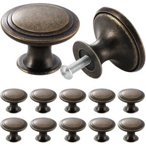 Ibenzoa® Klassieke Bronzen Kastknoppen Set van 24 voor Stijlvolle Meubelupgrades