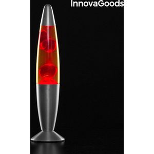 InnovaGoods Magma Lavalamp-Tafellamp-Led Lamp-Lava Lamp-Nachtlamp Kinderen en Volwassenen-Rood