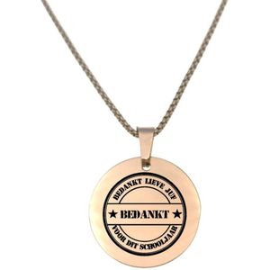 Ketting RVS - Rond - Rosegoud - Lieve Stiefvader