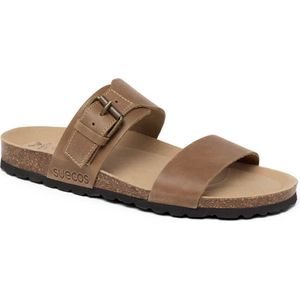 Suecos Elsa slippers dames maat 42 - taupe - vermoeide voeten - ademend - schokabsorberend - anatomisch voetbed - antislip zool