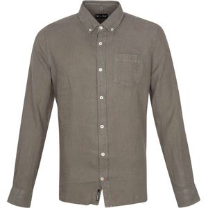 Ecoalf Malibi Overhemd Khaki - Maat M - Heren - Overhemden Casual