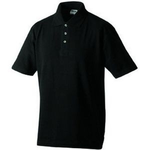 James and Nicholson Heren Medium Pique Polo (Zwart)