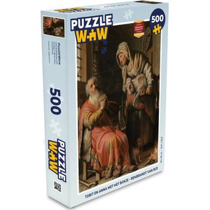 Puzzel Tobit en Anna met het bokje - Rembrandt van Rijn - Legpuzzel - Puzzel 500 stukjes