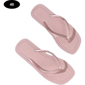 Bovista Slippers Dames - Teenslippers - Flip Flops - Comfortabel - Zomer - Roze 40