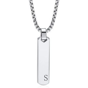 Nivard Ketting - Heren - Staal - Nep zilver - Met Hanger - S