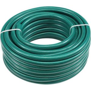 Kinzo Tuinslang 10 Meter - Waterslang zonder Koppeling - 3-Laags - PVC - Groen