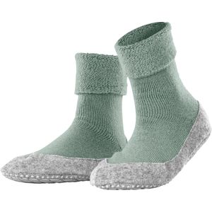 FALKE Cosyshoe antislip noppen merinowol huissokken pantoffels dames groen - Maat 39-40