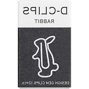 Paper Clip D-Clips Mini Box Konijn 12 Stuks - Midori (43352006)
