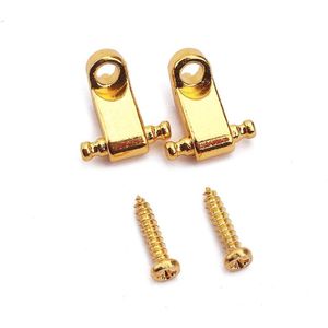 String Retainers Met Schroeven Voor Elektrische Gitaar - Roller Type - Pack Van 2 - Goud