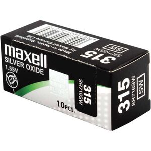 MAXELL 315 - SR716SW - Zilveroxide Knoopcel - horlogebatterij - 10 (tien) stuks