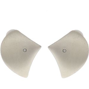 Behave Oorclips - clip oorbellen - clipoorbellen - zilver kleur - met steentje - 2cm
