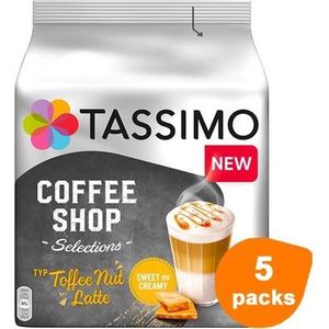 Tassimo - Toffee Nut Latte - 5x 8 T-Discs