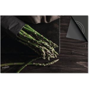 Inductie beschermer 59x52 - afdekplaat inductie mat - Dietrix Kookplaat beschermer - Base - Food - Asperges