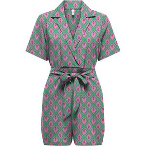 Only Broek Onlnova Life Vis S/s Vera Playsuit 15323208 Deep Mint/522 Vibran Dames Maat - M