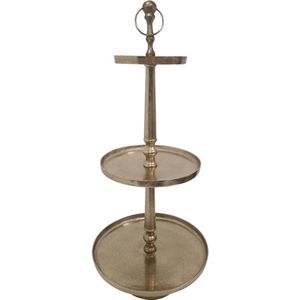 Gouden Etagère Bouwpakket 6 Stuks - Perfect voor Bruiloften en Feestjes