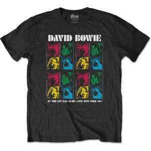 David Bowie Heren Tshirt -S- Kit Kat Klub Zwart