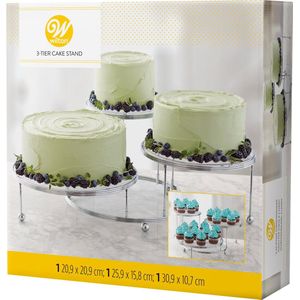 Wilton Cakes 'n More Taartplateau op Voet - Set/3