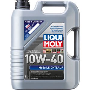 Liqui Moly 10W40 Motorolie MoS2 (5L) 2184 Leichtlauf A3/B4 Deels Synthetisch