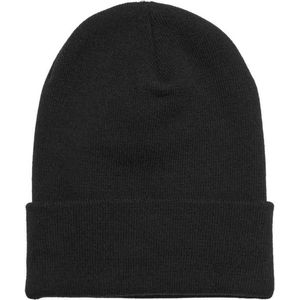 Flexfit - Heavyweight Organic Long Beanie Muts - Zwart