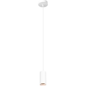 Hanglamp Milano 150 Wit - hoogte 15cm - excl. 1x GU10 lichtbron - IP20 - Dimbaar > lampen hang wit | hanglamp wit | hanglamp eetkamer wit | hanglamp keuken wit | sfeer lamp wit | design lamp wit | lamp modern wit | koker wit