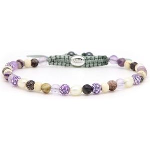 Karma Armband (Sieraad) Spiral VANIL XXS (Lavender crystal) Lavender