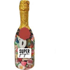 Vaderdag geschenk champagne fles gevuld met snoep - Snoep cadeau - Vaderdag cadeaus - Cadeau - Vaderdag