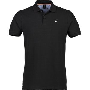 Polo Korte Mouw Pique Solid Black (02003200 - 290)N