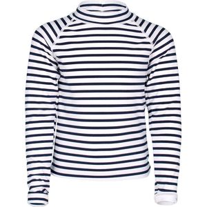 JUJA - UV Zwemshirt voor meisjes - lange mouwen - Sailor - Wit/Blauw - maat 170-176cm