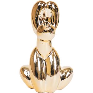 Housevitamin - Poepende Ballon Hond - 24 x9x14 cm- Goud