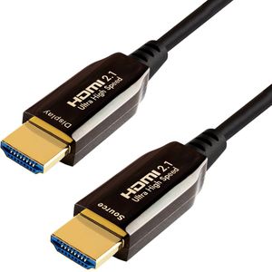 Qnected® Actieve HDMI 2.1 kabel 7,5 meter - 4K@120Hz, 4K@144Hz, 8K@60Hz - HDR10+, Dolby Vision - eARC - Ultra High Speed - 48 Gbps | Geschikt voor PlayStation 5 - Xbox Series X & S - TV - Monitor - PC - Laptop - Beamer