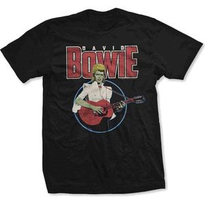 David Bowie - Acoustic Bootleg Heren T-shirt - XL - Zwart