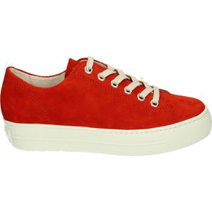 Paul Green 4790 - Lage sneakersDames sneakers - Kleur: Rood - Maat: 38.5
