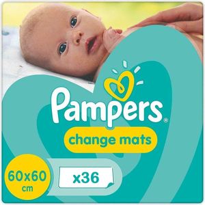 Pampers Change Mats Verschoon Matjes 60x60cm 36 Stuks