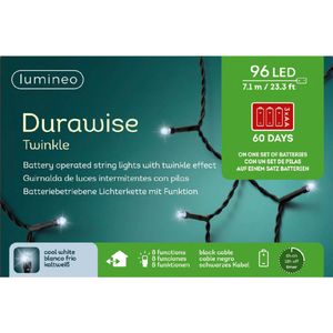 LED Durawise Twinkle Lights 96L 7.1m cool white | Lumineo