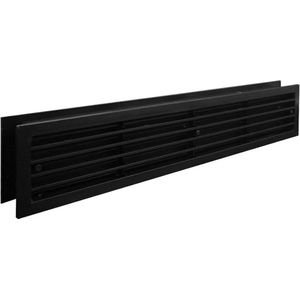 Air Control deurrooster Double Gas 450x90mm, Zwart