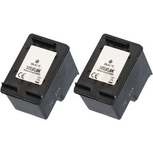 Huismerk geschikt voor HP 302XL Inktcartridge Zwart - Geschikt voor OfficeJet 3830 - 4650 - Envy 4520 - 4525 - DeskJet 2130 - 3630 - 3638 - F6U68AE
