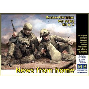 1:35 Master Box 35230 Russian-Ukrainian War series - kit No7 News from home Plastic Modelbouwpakket