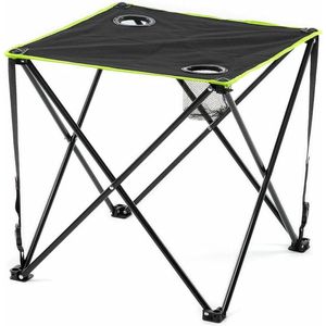 Lichtgewicht opvouwbare campingtafel met draagtas - tafel met 2 bekerhouders - draagbare tafel voor buiten - ideaal voor picknicks op de camping in de tuin