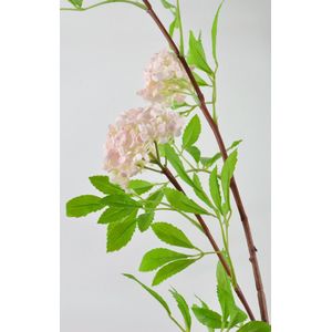Fabulous Flowers - 2 stuks kunst viburnum 116 cm roze - zijden sneeuwbal