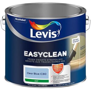 Levis EasyClean - Tegen Zwarte Strepen Mengverf - Mat - Clear Blue C30 - 2.5L
