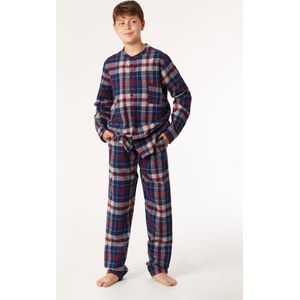 Woody Studio pyjama jongens/heren - multicolor geruit - 222-2-MWA-W/957 - maat 128